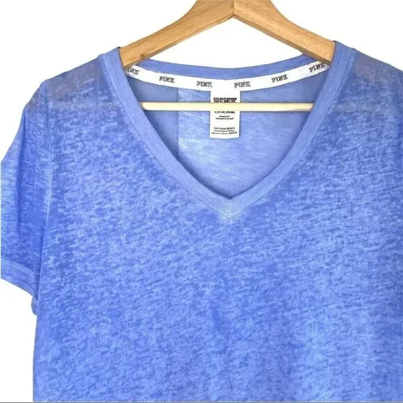 Pink V Neck Lightweight T - Picture 2 of 5